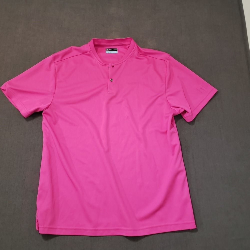 PGA Tour Golf‎ Polo Mens Size Xl Moisture Wicking Pink Shirt